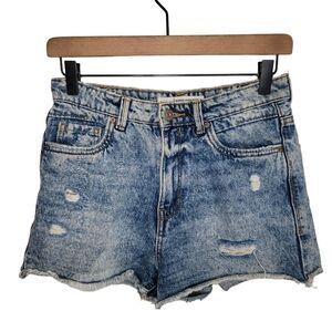 Stradivarius Super High Rise Ripped denim jeans size 4